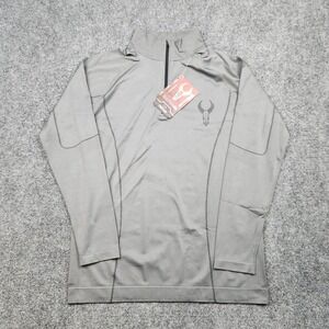 Badlands Pullover Mens XXL Gray Long Sleeve 1/4 Zip Base Layer Hunting Shirt